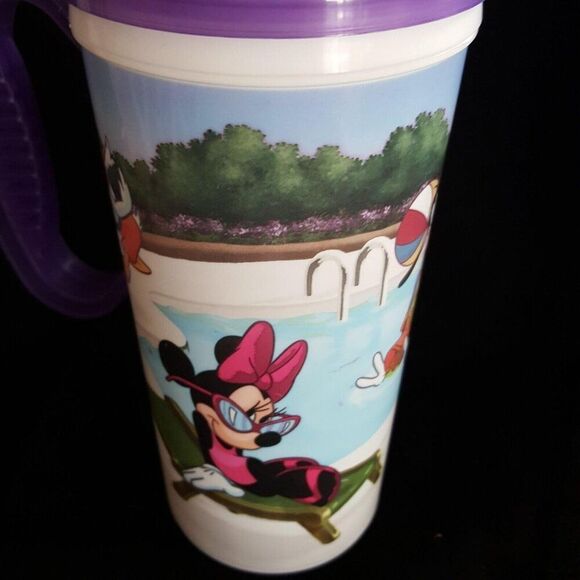 Disney Parks Minnie & Mickey Whirley Disney Parks 7" Refillable Purple Mug Cup - Picture 3 of 10